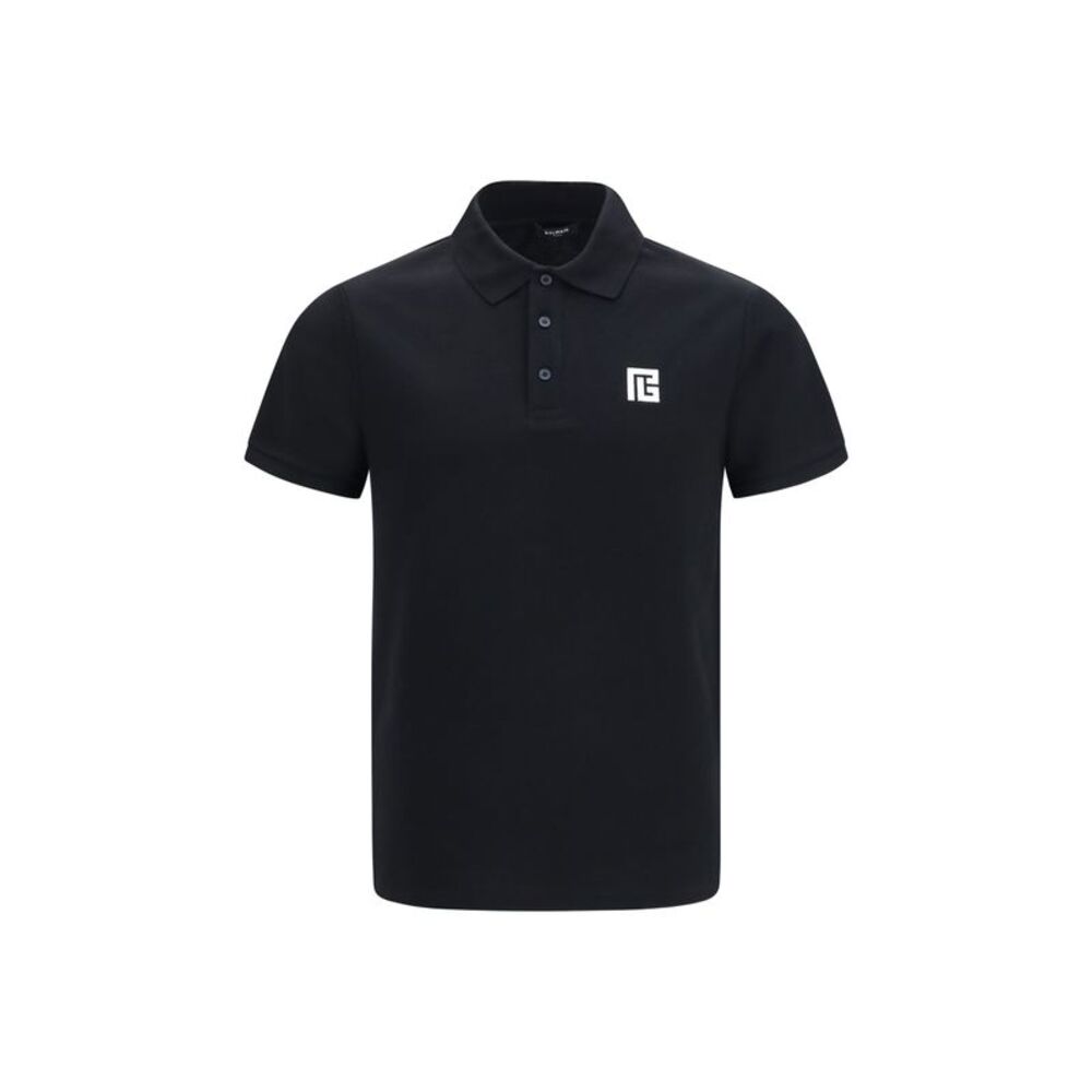 Balmain Men Pb Embroidered Logo Polo
